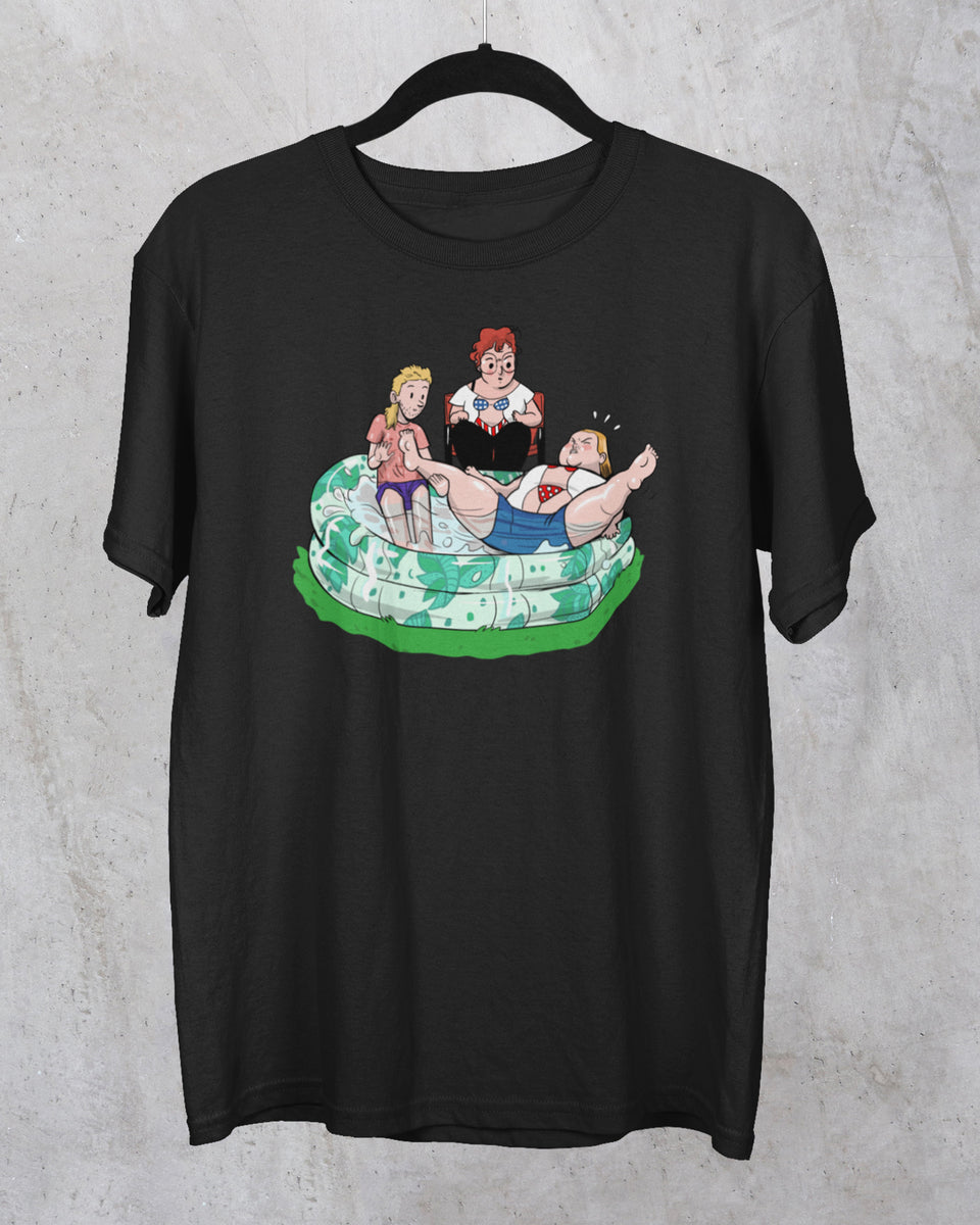 WAKE UP THE POOL Tシャツ kiddie-pool-black_1200x1200.
