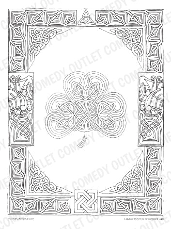 Celtic Knot - Coloring Page (Digital Download)