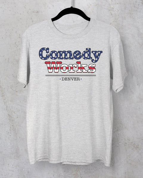 American Flag Comedy Works T-Shirt