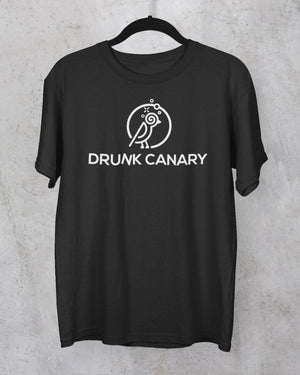 Drunk Canary Black Logo T-Shirt