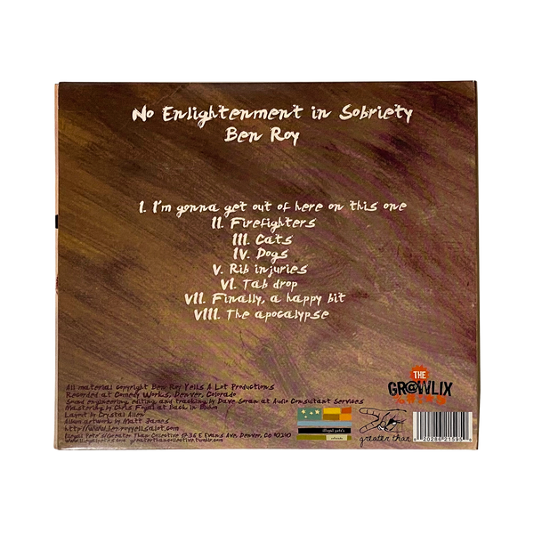 Autographed Ben Roy "No Enlightenment in Sobriety" CD